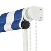 vidaXL Tenda da Sole Retrattile 150x150 cm Blu e Bianco