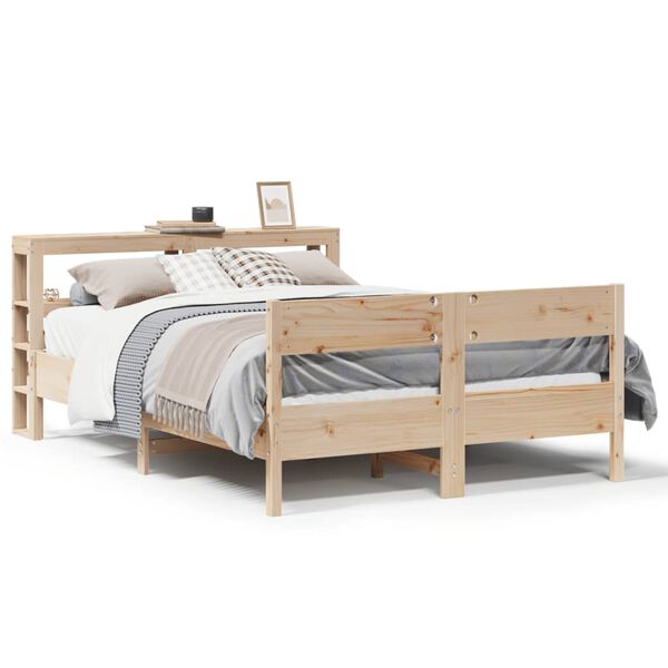vidaXL Letto senza Materasso 140x200 cm in Legno Massello di Pino