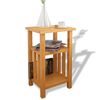vidaXL Tavolino da Salotto con Ripiano 27x35x55 cm Massello di Rovere