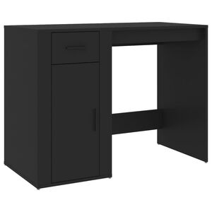 vidaXL Scrivania Nero 100x49x75 cm in Legno Multistrato