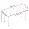 vidaXL Set Mobili da Pranzo per Giardino 7 pz Marrone