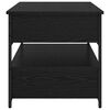 vidaXL Tavolino da salotto con cassetto Rovere Nero 70 x 50 x 54.5 cm