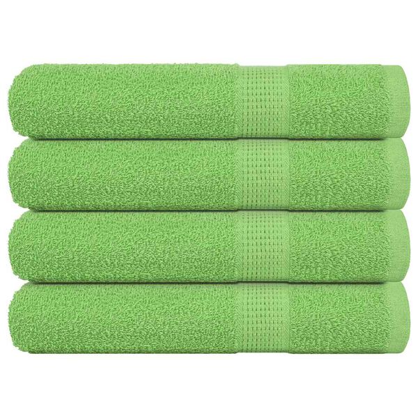 vidaXL Asciugamani FROGN 4 pz Verde Mela 100x200 cm 360 g/m&sup2;