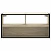 vidaXL Mobile TV Rovere Sonoma 80x31x39,5 cm Legno Multistrato Metallo