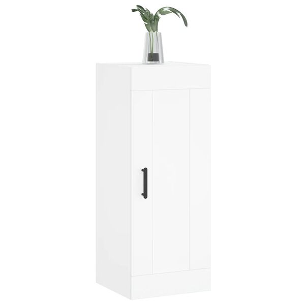 vidaXL Mobile a Parete Bianco 34,5x34x90 cm in Legno Multistrato