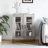 vidaXL Credenza Grigio Sonoma 69,5x34x90 cm in Legno Multistrato