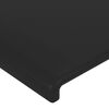 vidaXL Giroletto a Molle con Materasso Nero 100x200 cm in Similpelle