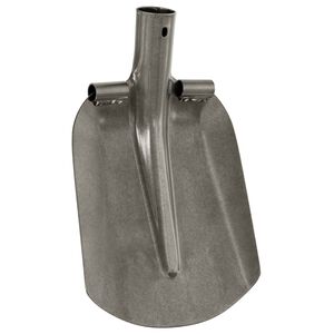 vidaXL Testa di Pala Argento 33 x 21 cm Acciaio verniciato a polvere