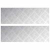 vidaXL Gradini per Scale 2 pz 75 x 25 cm Argento Alluminio