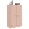 vidaXL Credenza Rosa 67x39x107 cm in Acciaio