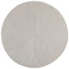 vidaXL Tappeto per interni GALATI Crema &Oslash; 160 CM Poliestere