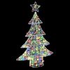 vidaXL Albero di Natale con 100 LED Multicolore 120 cm Acrilico