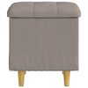 vidaXL Pouf contenitore con cuscino Talpa 40 x 40 x 45 cm Tessuto