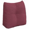 vidaXL Cuscino per Schiena Rosso Vino 45 x 24 x 50 cm Tessuto