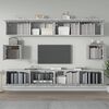 vidaXL Set di Mobili Porta TV 6 pz Grigio Sonoma in Legno Multistrato