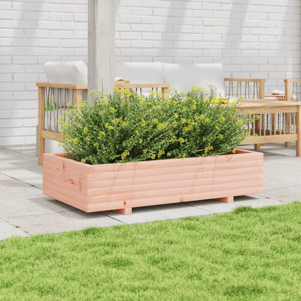 vidaXL Fioriera da Giardino 110x60x26,5 cm Legno Massello di Douglas