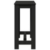 vidaXL Tavolo da Bar Nero 102x50x103,5 cm in Legno Multistrato