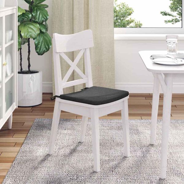 vidaXL Cuscini per Seduta 4 pcs Grigio scuro 40 x 40 x 3 cm