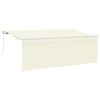 vidaXL Tenda retrattile Crema 350 x 200 cm Poliestere e Alluminio