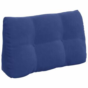 vidaXL Cuscino per Schiena Blu Polizia 80 x 24 x 50 cm Velluto