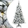 vidaXL Albero di Natale Artificiale con Rami Pieghevoli Bianco 150 cm