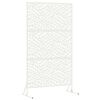 vidaXL Schermo per Privacy Bianco 100 x 50 x 180 cm Acciaio