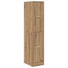 vidaXL Mobiletto da Farmacia Artigianale Rovere 30x41x144,5 cm Legno Agglomerato