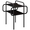 vidaXL Tavolino da salotto Rovere Nero 40 x 40 x 51 cm