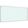 vidaXL Paraschizzi per Cucina Color Latte 120x60 cm in Vetro Temperato