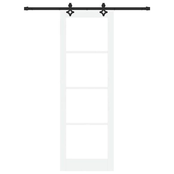 vidaXL Porta scorrevole ORKDAL Bianco e Nero 78 x 232 cm