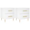 vidaXL Comodini 2 pz Bianchi 40x35x47,5 cm in Legno Multistrato