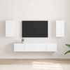 vidaXL Mobile TV da parete 2 pcs Bianco 30 x 31 x 60 cm
