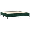 vidaXL Giroletto senza Materasso Verde Scuro 200x200 cm in Velluto