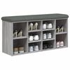 vidaXL Panca Porta Scarpe Grigio Sonoma 102x32x50 cm Legno Multistrato