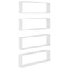 vidaXL Mensole Parete a Cubo 4 pz Bianco 100x15x30 cm in Multistrato