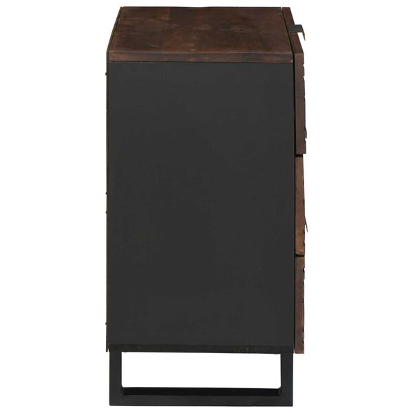 vidaXL Armadio da Notte Noce 50 x 33 x 62 cm Legno massello di acacia