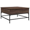 vidaXL Tavolino Salotto Rovere Marrone 80x80x45 cm Multistrato Metallo