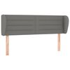 vidaXL Testiera ad Orecchio Grigio Scuro 147x23x78/88 cm in Tessuto