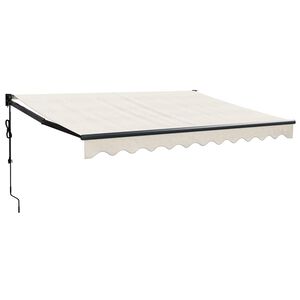 vidaXL Tenda Sole Automatica Retrattile Crema 3x2,5 m