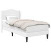 vidaXL Struttura del letto con testiera Bianco 80 x 200 cm Similpelle