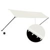 vidaXL Tenda da Sole Retrattile con LED 350x150 cm Crema