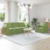 vidaXL Set di divani 2 pcs Verde chiaro 228 x 78 x 80 cm Velluto