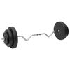 vidaXL Set Bilanciere Curl e Manubri con Dischi 60 kg