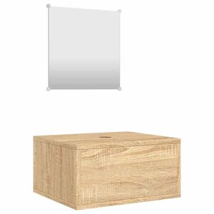 vidaXL Set Mobili da Bagno 2 pz Rovere in Legno Multistrato