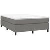 vidaXL Struttura Letto a Rete a Molle Grigio Scuro 140x190 cm Tessuto