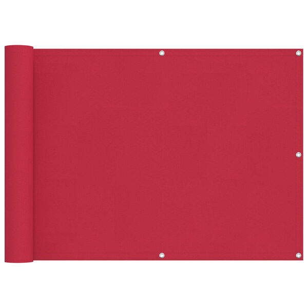 vidaXL Schermo da balcone Borgogna 75 x 200 cm