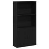 vidaXL Libreria Rovere Nero 60x24x120 cm in Legno Multistrato