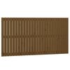 vidaXL Testiera da Parete Ambra 166x3x90 cm in Legno Massello di Pino