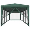 vidaXL Tenda per Feste con 10 Pareti Laterali in Rete Verde 3x12m HDPE