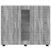 vidaXL Credenza Grigio sonoma 55,5 x 29 x 100 cm Legno multistrato